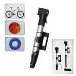 Mini bomba de ar para bicicleta com suporte refª 08042 BENSON Mini bomba de ar para bicicleta com suporte refª 08042 BENSON