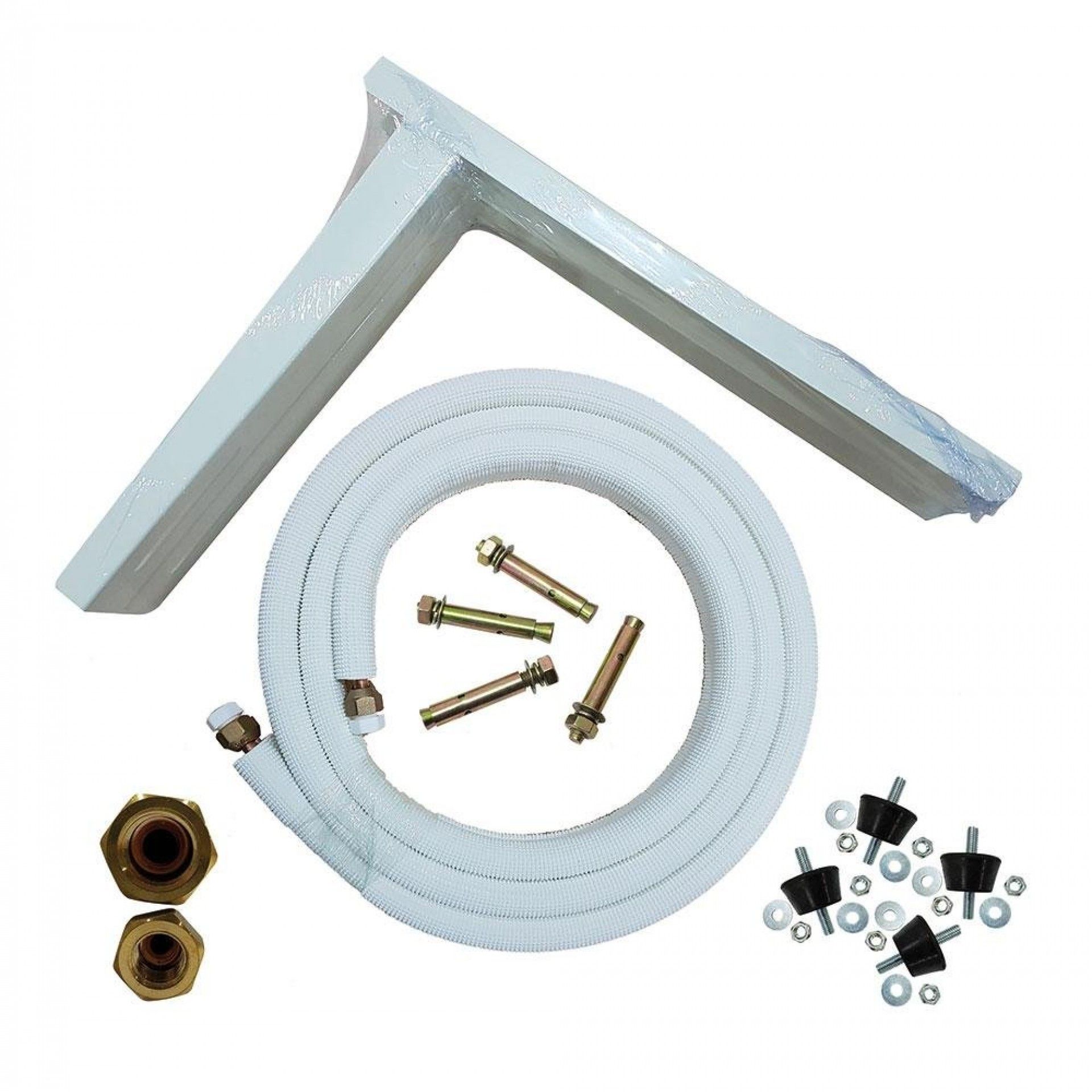 Kit de montagem na parede aa, tubo+suportes+blocos silenciosos+parafusos -sk3m1438-est2 refª 07861 H