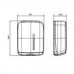 Dispensador zig-zag timeless preto ref� 07806 JOFEL