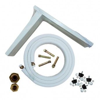 Kit de montagem na parede aa, tubo+suportes+blocos silenciosos+parafusos -sk3m1438-est2 ref 07861 H