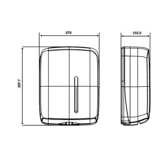 Dispensador zig-zag timeless preto ref� 07806 JOFEL
