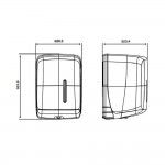 Dispensador toalha de papel para mãos timeless abs reciclado preto refª 07785 JOFEL Dispensador toalha de papel para mãos timeless abs reciclado preto refª 07785 JOFEL