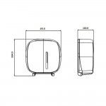 Suporte papel higienico timeless abs reciclado preto ref� 07784 JOFEL