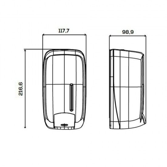 Doseador de sab�o timeless abs reciclado preto ref� 07783 JOFEL