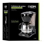 Máquina de café de filtro 6 chávenas potência:550w refª 07653 EDM Máquina de café de filtro 6 chávenas potência:550w refª 07653 EDM