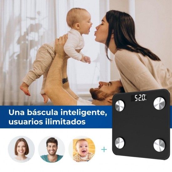 Balan�a de casa de banho digital inteligente com bluetooth ref� 07613 EDM