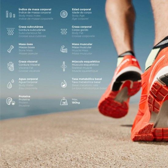 Balan�a de casa de banho digital inteligente com bluetooth ref� 07613 EDM