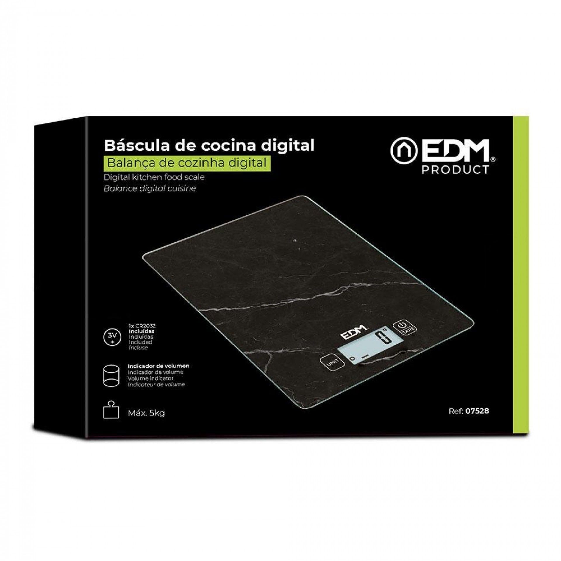 Balança de cozinha digital max. 5kg mod 3 refª 07528 EDM