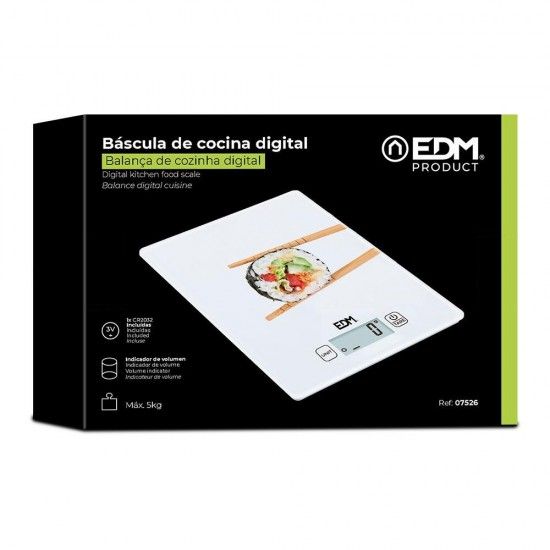 Balan�a de cozinha digital max. 5kg mod 1 ref� 07526 EDM