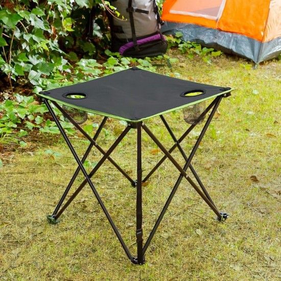 Mesa de acampamento dobr�vel t�xtil com capa cafolby. ref� 07404 INNOVAGOODS