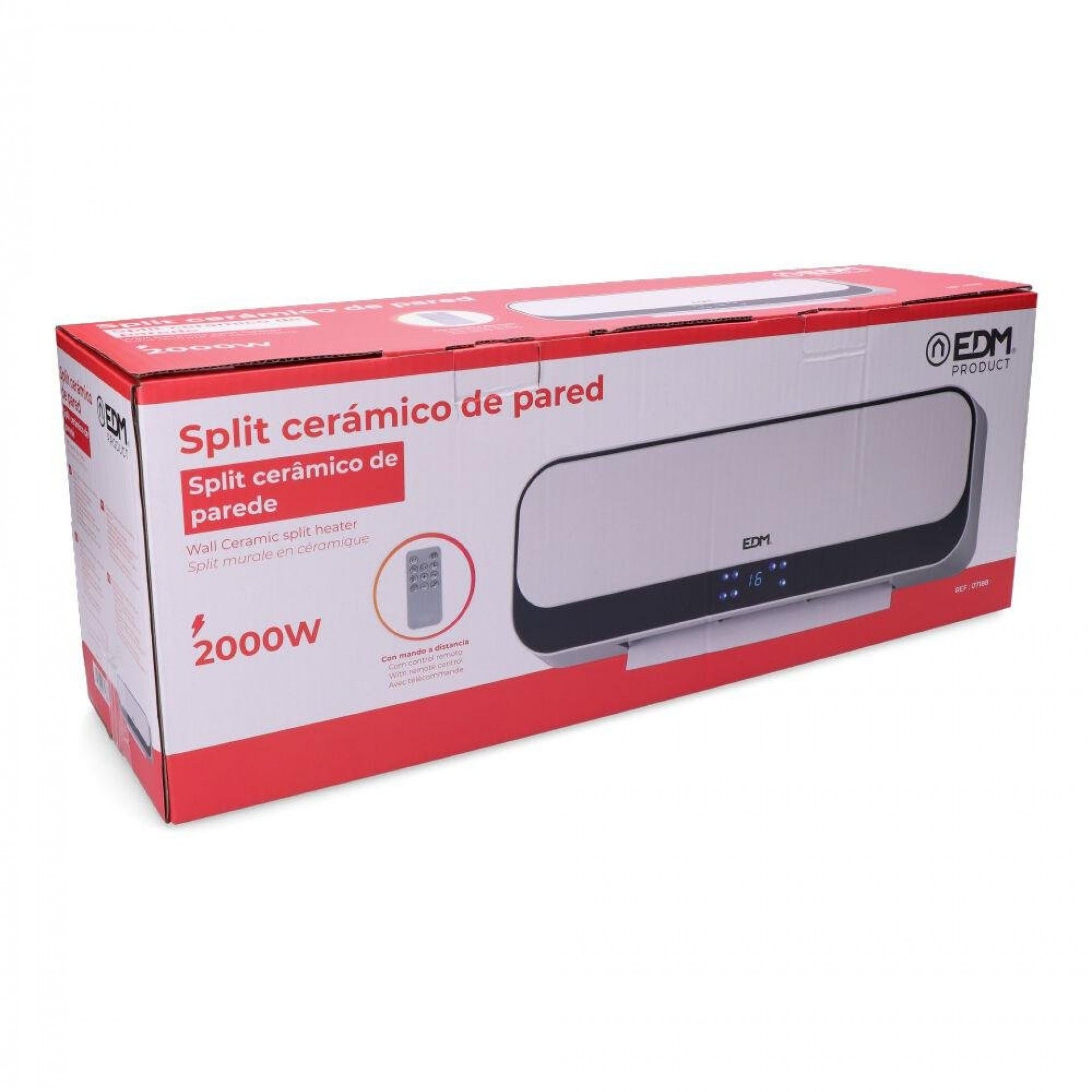 Aquecedor split de parede 1000-2000w refª 07188 EDM