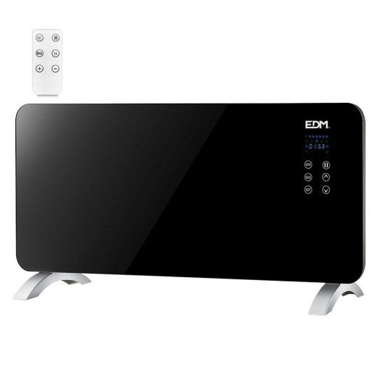 Aquecedor convector com frontal de vidro 2000w ref 07183 EDM