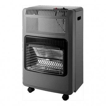 Aquecedor a gs para interior fold. chama azul. preto pequeno ref 07162 FULMO