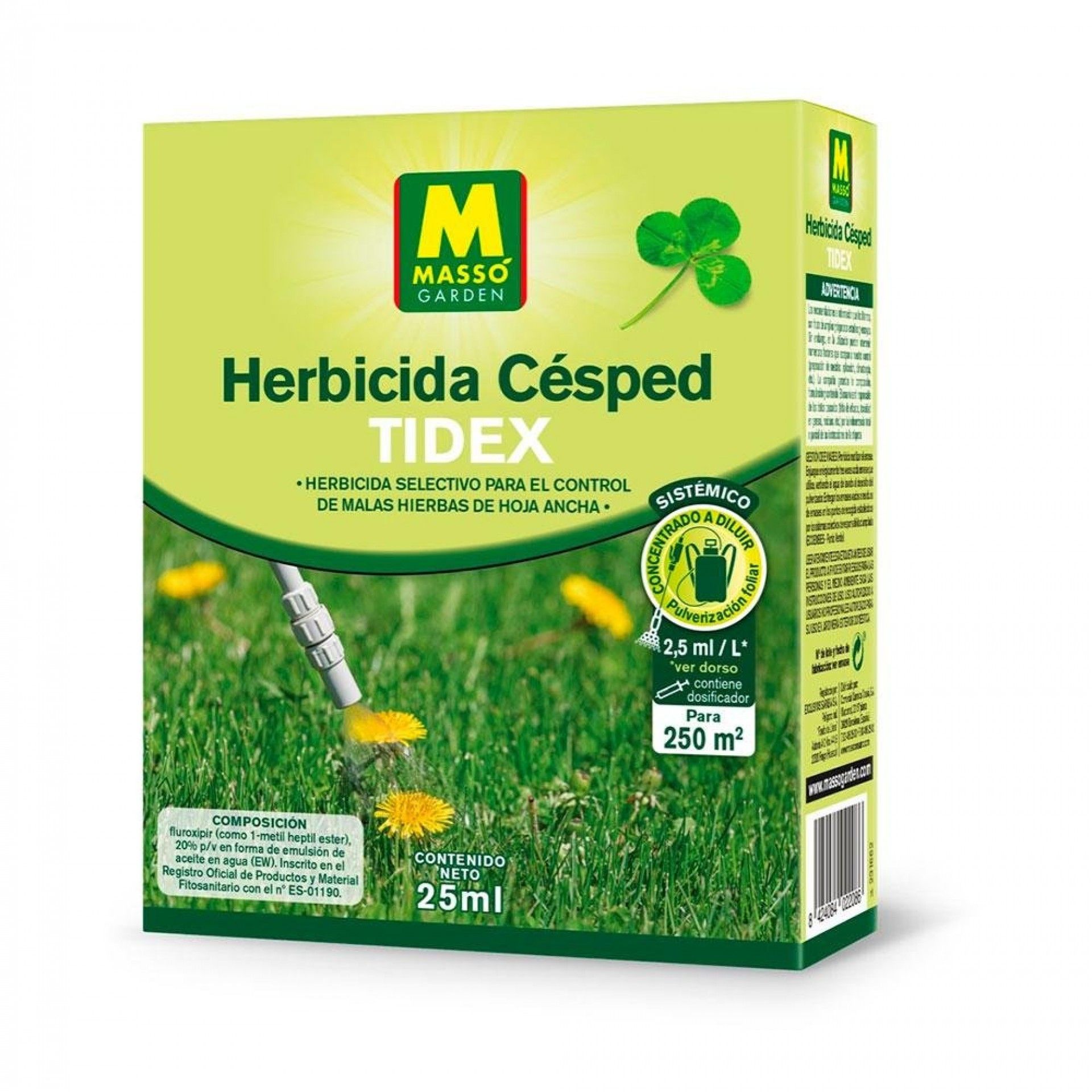Garden herbicida para relva 25ml 231818 refª 06593 MASSÓ