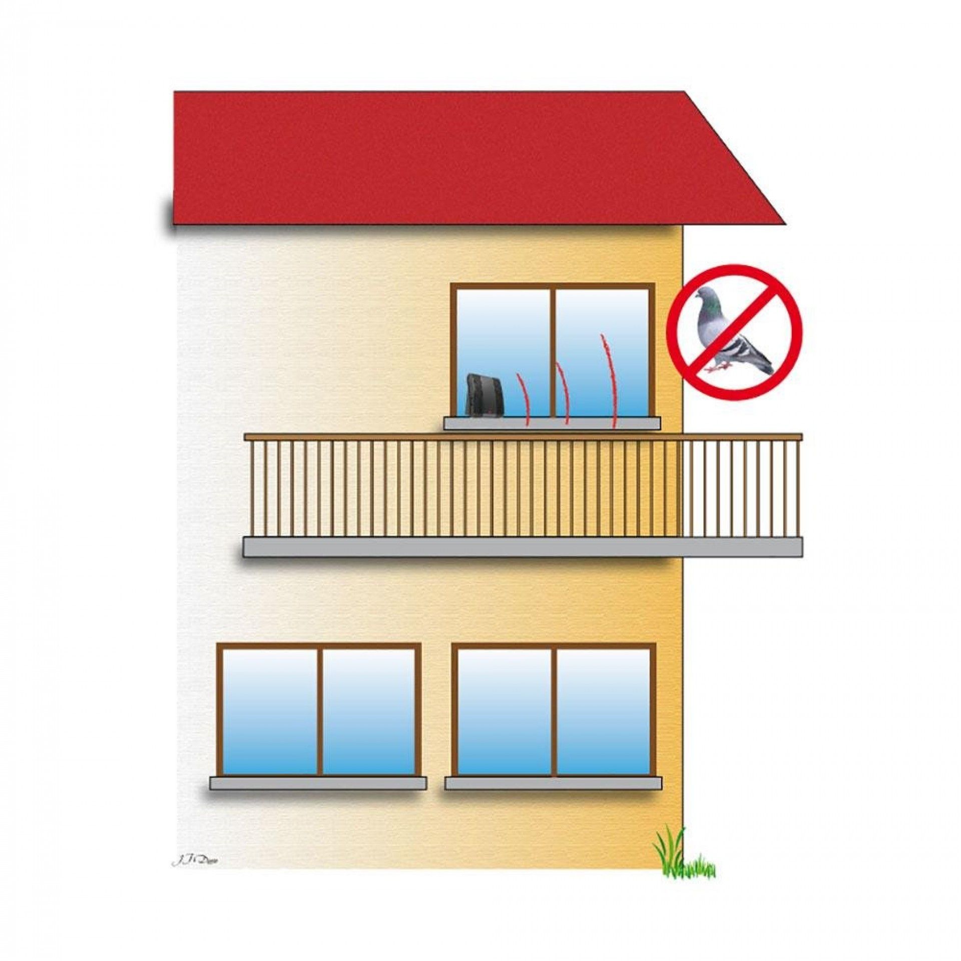 Afugentador sonoro especial para pombos refª 06132 WEITECH