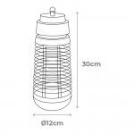 Mata insetos elétrico 1x6w 50m² ø12x30cm cor preto refª 06018 EDM Mata insetos elétrico 1x6w 50m² ø12x30cm cor preto refª 06018 EDM