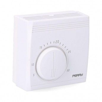Termstato analgico serie "teg" sem luz piloto. cor branco ref 03015 PERRY