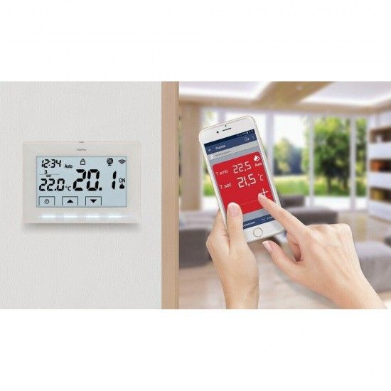 Cronotermstato wifi a 230v branco 1tx cr029wifi ref 03018 PERRY