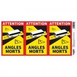 Pack 3 adesivos "angles morts" �nibus 17x25cm ref� 02192 EDM