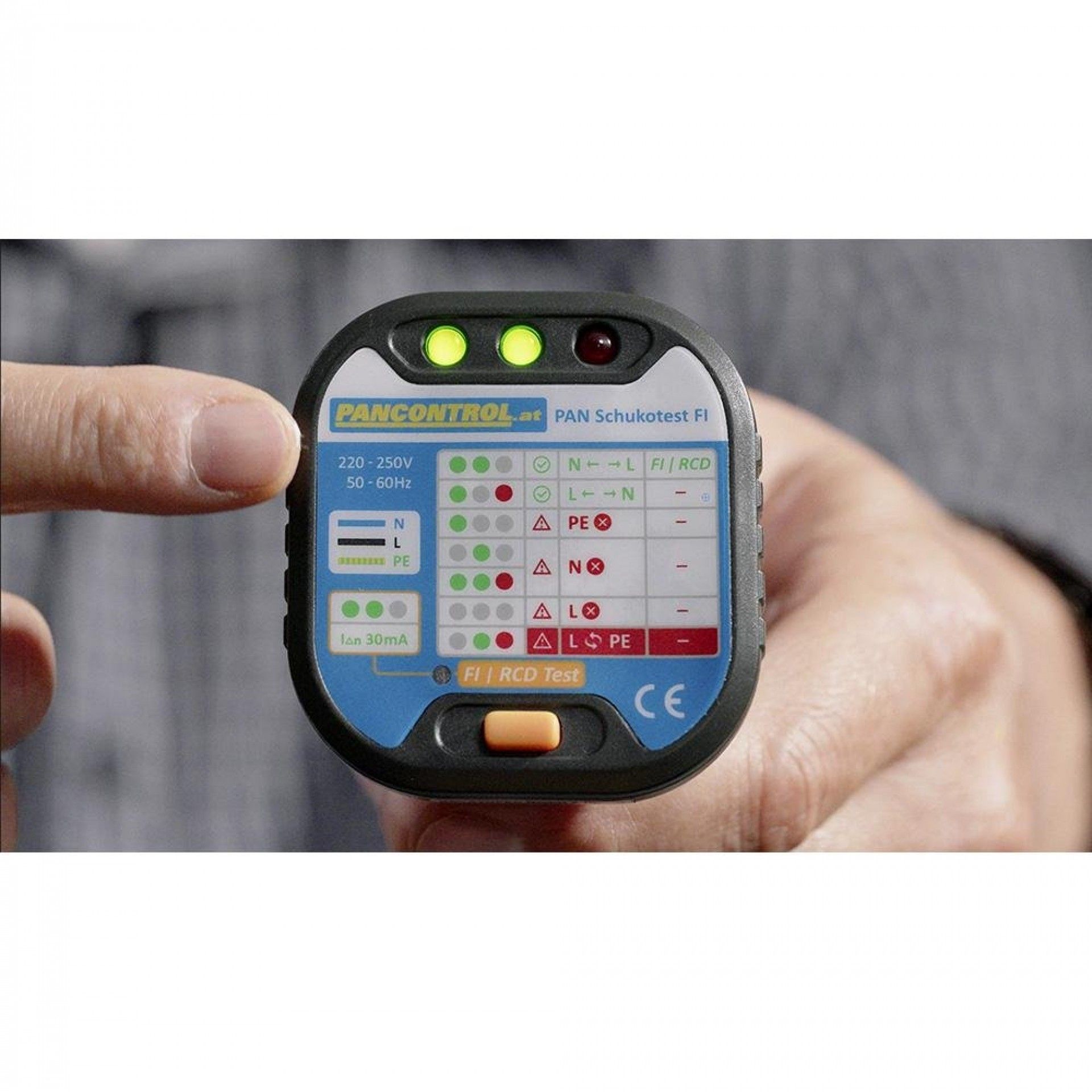 Tester de tomadas pan schukotest fi refª 02140 PANCONTROL