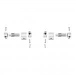 Kit conjunto dobradias para tampa de sanita fecho suave vrios modelos ai0001200r ref 01947 ROCA