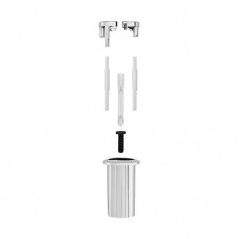 Kit g boto duplo comprido mecanismo descarga d2d ah0001700r ref 01924 ROCA