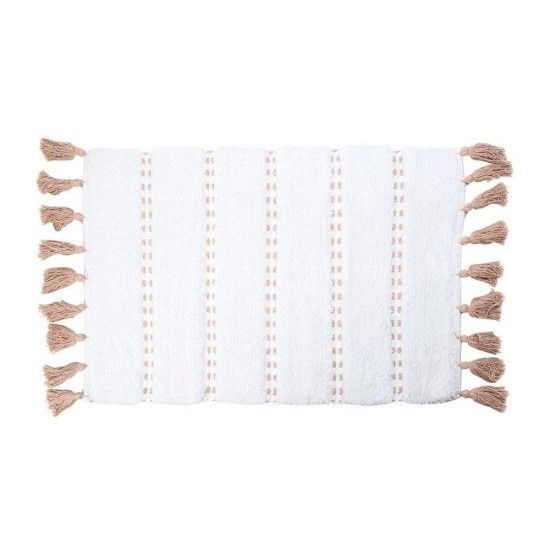 Tapete de banho 'pom pom' castanho 50x75cm ref� 01905 5FIVE