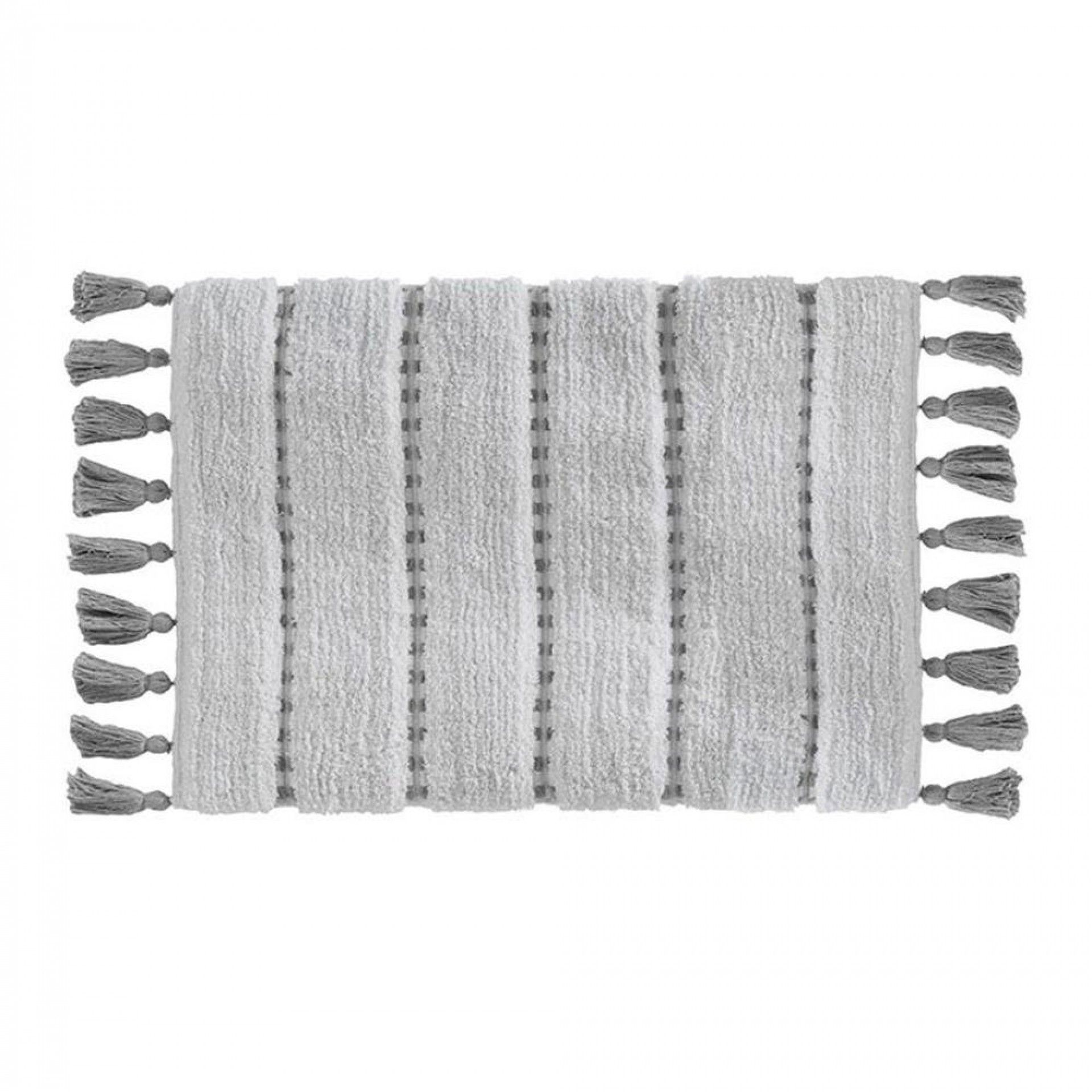 Tapete de banho 'pom pom' cinzento 50x75cm refª 01906 5FIVE