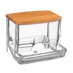 Dispensador cotonetes algodão bambu coleção "selena" refª 01863 5FIVE Dispensador cotonetes algodão bambu coleção "selena" refª 01863 5FIVE