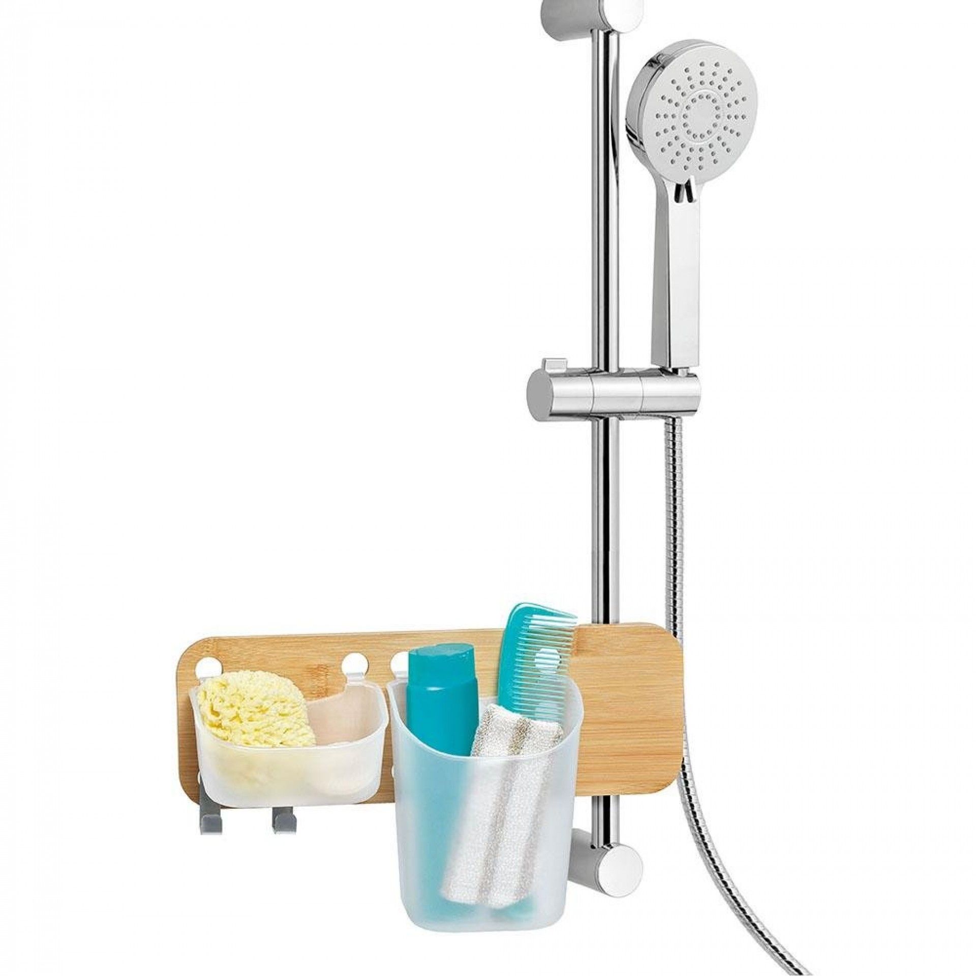 Organizador para coluna duche bambu 19,5x35,5x13,5cm refª 01837 JOBGAR