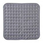 Tapete duche antiderrapante pvc cinzento quadrado 54x54cm refª 01792 BASIC & CO Tapete duche antiderrapante pvc cinzento quadrado 54x54cm refª 01792 BASIC & CO