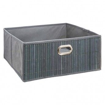 Cesto para movel casa de banho cinzento 31x31x13.5cm ref 01768 5FIVE
