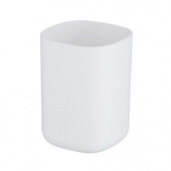Copo para escovas de dentes davos branco mate 24828100 ref 01449 WENKO