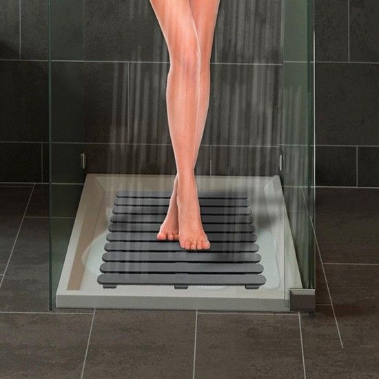 Estrado para duche in/outdoor 55x55cm cinzento 22947100 ref� 01442 WENKO