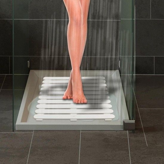 Estrado para duche in/outdoor 55x55cm branco 22945100 ref� 01443 WENKO