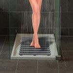 Estrado para duche in/outdoor 55x55cm cinzento 22947100 ref� 01442 WENKO