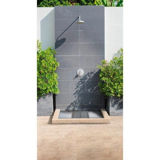 Estrado para duche in/outdoor 55x55cm cinzento 22947100 ref� 01442 WENKO
