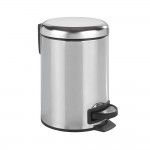 Balde do lixo com pedal inox leman, brilhante, 3l 22444100 ref� 01421 WENKO