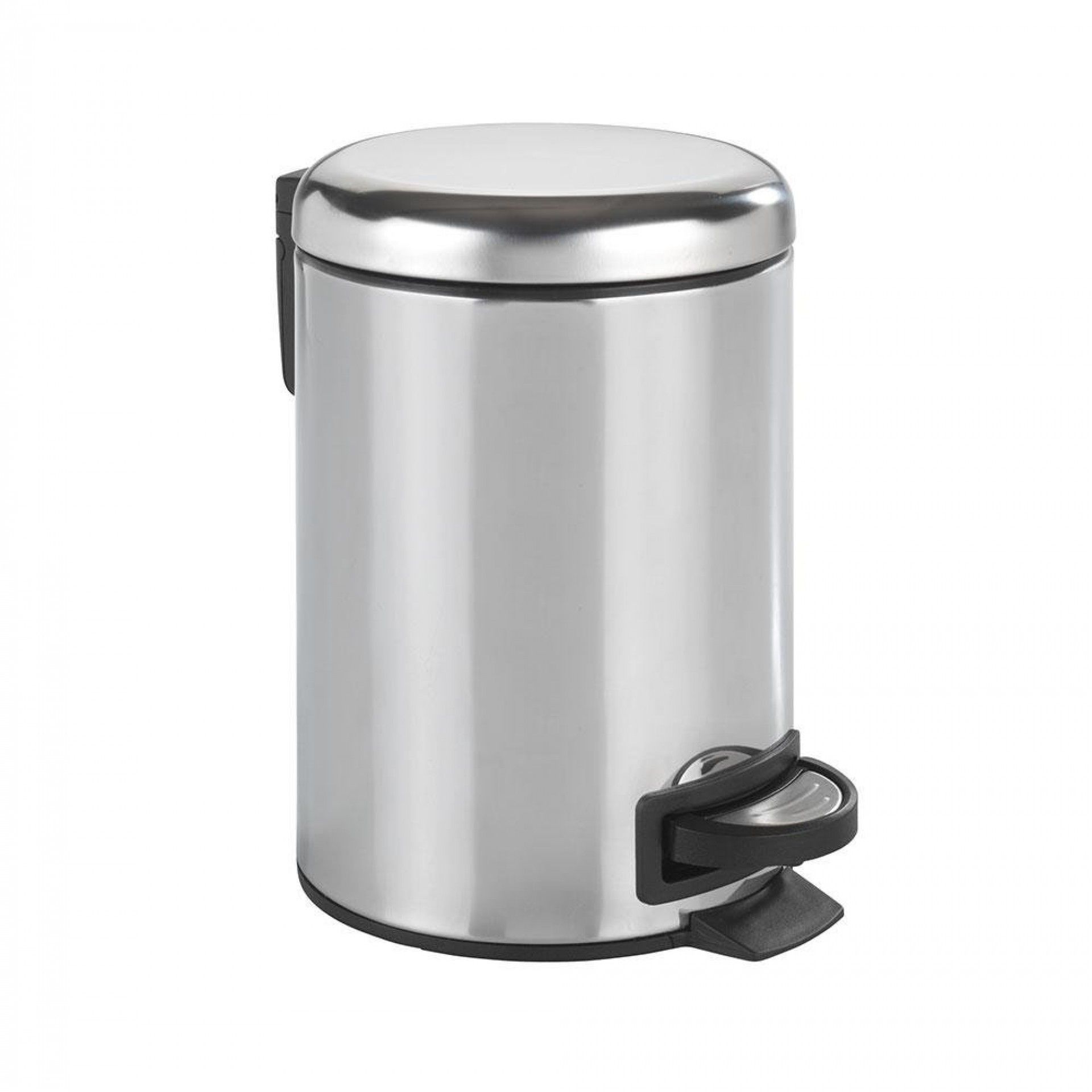 Balde do lixo com pedal inox leman, brilhante, 3l 22444100 refª 01421 WENKO