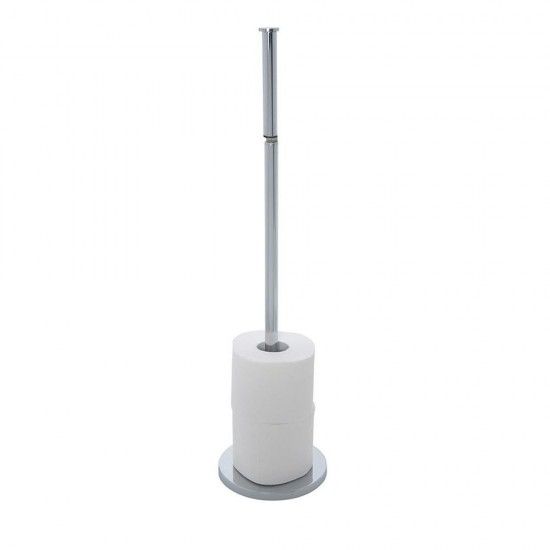 Suporte para papel higienico de pé 2 em 1 inoxidavel 19637100 refª 01418 WENKO Suporte para papel higienico de pé 2 em 1 inoxidavel 19637100 refª 01418 WENKO