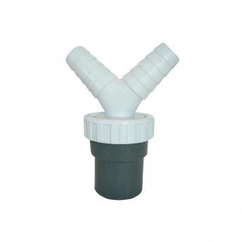 Unio mixta canos colar com tomada dupla 1"1/2" 40mm mquinas de lavar roupa-loua pvc ref 01406 ED