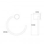 Toalheiro inoxidavel refª 01379 EDM Toalheiro inoxidavel refª 01379 EDM