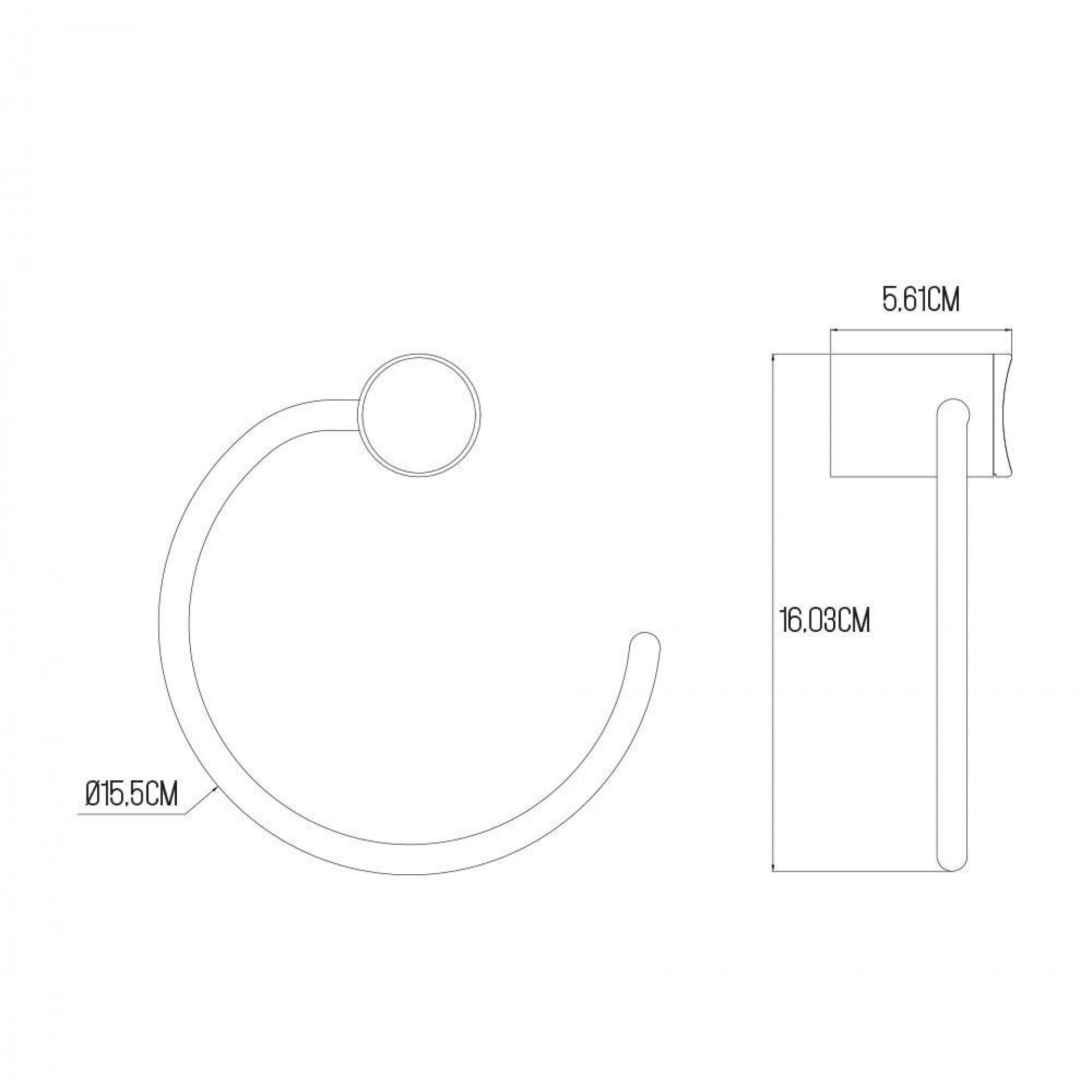 Toalheiro inoxidavel refª 01379 EDM