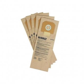 5 Sacos de papel para aspirador ref DWV9401-XJ DEWALT