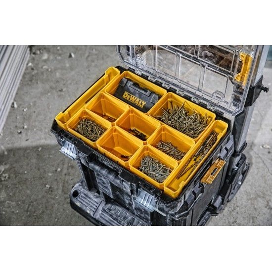 Organizador com tampa transparente TSTAK V vedao ref DWST82968-1 DEWALT