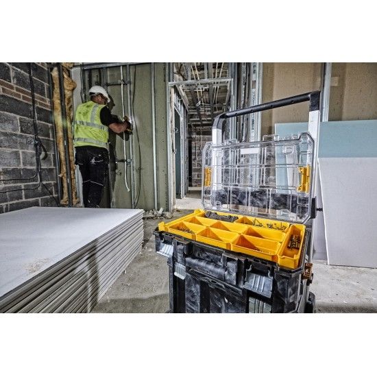 Organizador com tampa transparente TSTAK V vedao ref DWST82968-1 DEWALT