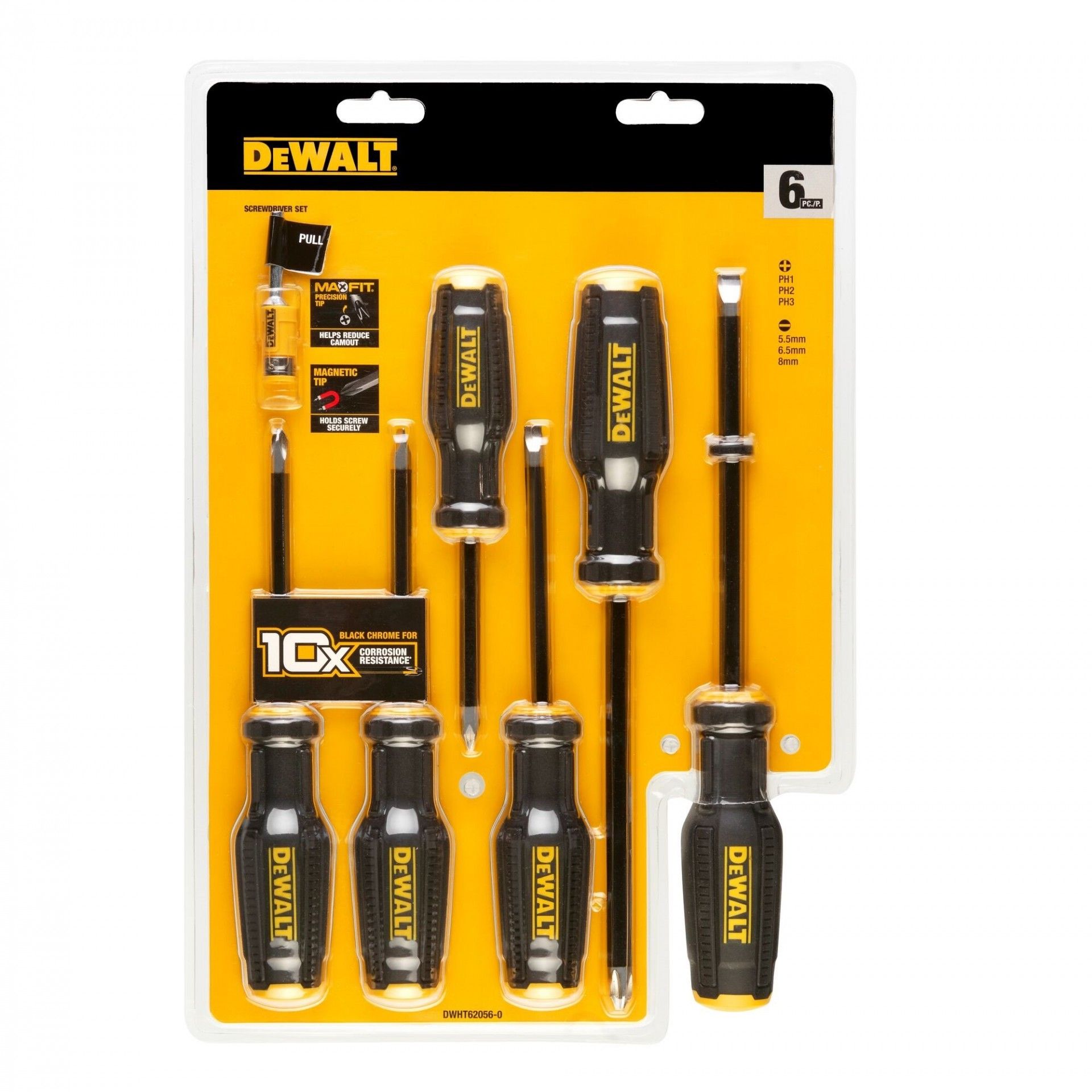 Kit de 6 chaves de fenda FULLFIT refª DWHT62056-0 DEWALT