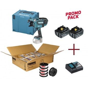 Atadora de Ferro DTR180ZJ +2 Bat 5.0ah + carregador DC18RD + 2 packs arame (100 rolos) 199137-9 Maki Atadora de Ferro DTR180ZJ +2 Bat 5.0ah + carregador DC18RD + 2 packs arame (100 rolos) 199137-9 Maki