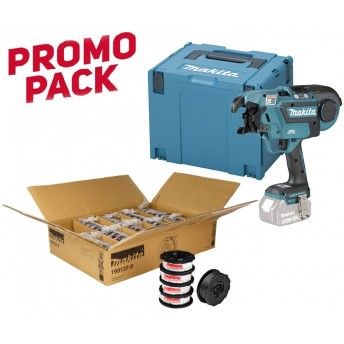 Atadora de Ferro 18V LXT  c/mala [DTR180ZJ] + 150 rolos arame [199137-9] Makita