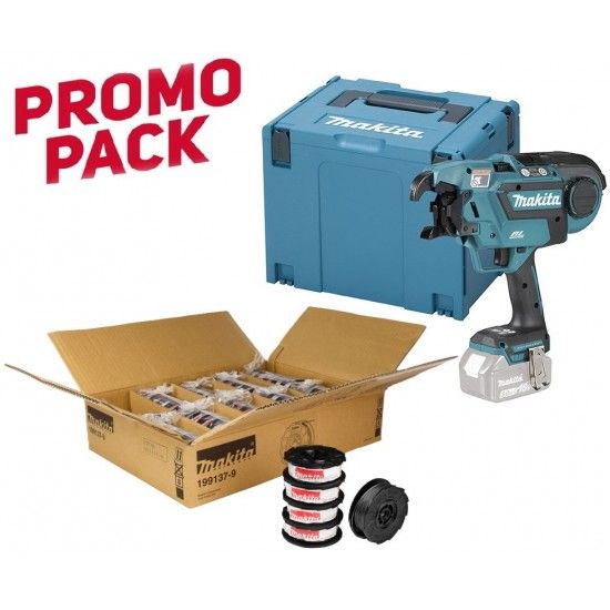 Atadora de Ferro 18V LXT  c/mala [DTR180ZJ] + 150 rolos arame [199137-9] Makita